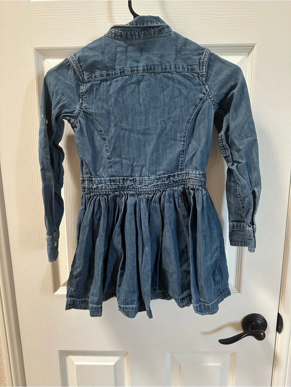 Ralph Lauren Girls' Blue Denim classic Dress with pockets